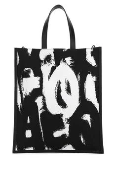 Alexander McQueen | Alexander McQueen Graffiti Logo Printed Tote Bag 5.7折, 独家减免邮费