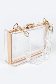 Artini Accessories | Artini Accessories - Women's Lucite Chain Handle Stadium Box Clutch,商家ELITE FINDS,价格¥249