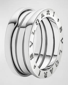 BVLGARI | B.Zero1 18k White Gold 3-Band Ring, EU 55 / US 7.25,商家Neiman Marcus,价格¥23543