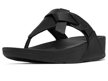 FitFlop | Lulu Folded-Knot Leather Toe-Post Sandals,商家Zappos,价格¥582