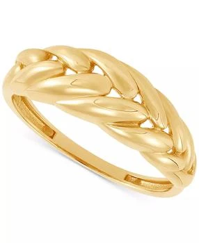 Macy's | Polished Wheat Design Fashion Ring in 10k Gold,商家Macy's,价格¥2594