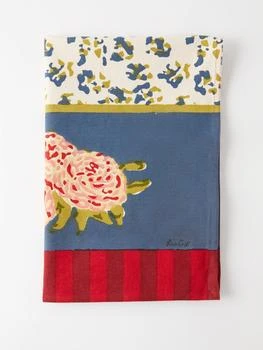 Lisa Corti | Leopard stripe printed-cotton table runner,商家MATCHES,价格¥441