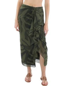 Ralph Lauren | Womens Animal Printed Calf Midi Skirt,商家Premium Outlets,价格¥259