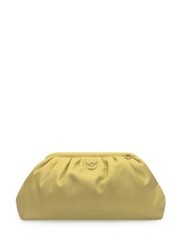 旅行pinko燕子包, PINKO | Pinko Logo Plaque Maxi Chain Clutch Bag商品图片 7.1折
