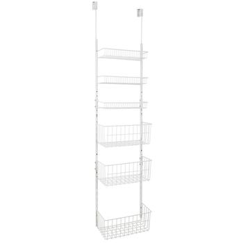 商品Smart Design | 6-Tier Over the Door Pantry Organizer Rack with Adjustable Shelves,商家Macy's,价格¥1076图片