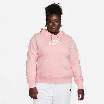 推荐Women's Nike Sportswear Club Fleece Pullover Hoodie (Plus Size)商品
