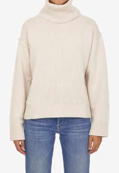 推荐High-Neck Knitted Sweater in Wool and Cashmere商品
