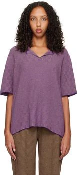 推荐SSENSE 独家发售紫色立体光栅 Polo 衫商品