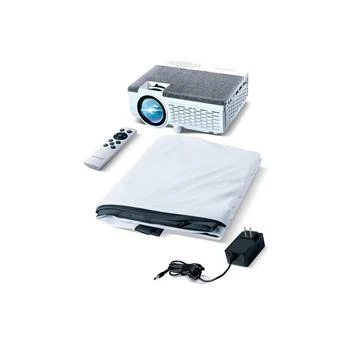 Brookstone | All-In-One Home Theater Projector and Screen Set,商家Macy's,价格¥838