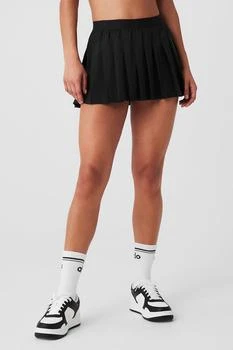 Alo | Varsity Tennis Skirt - Black,商家Alo yoga,价格¥547