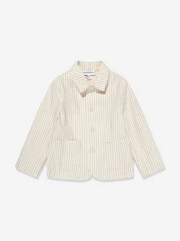 Emporio Armani | Baby Boys Striped Linen Jacket in Ivory,商家Childsplay Clothing,价格¥2144