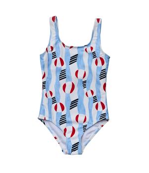商品Snapper Rock | Beach Bounce Sustainable Scoop Swimsuit (Little Kids/Big Kids),商家Zappos,价格¥407图片
