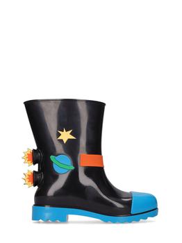 商品Mini Melissa | Planet Scented Rubber Rain Boots,商家LUISAVIAROMA,价格¥373图片