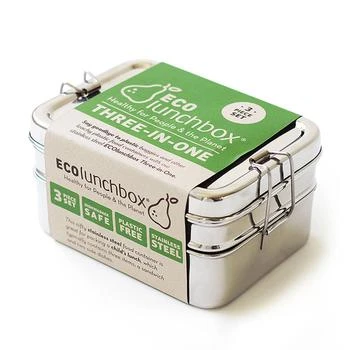 ECOlunchbox | ECOlunchbox Three in One Stainless Steel Food Container Set,商家Premium Outlets,价格¥265