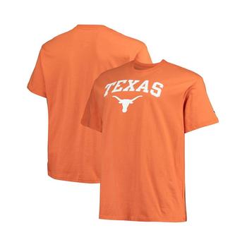 CHAMPION | Men's Texas Orange Texas Longhorns Big and Tall Arch Over Wordmark T-shirt商品图片,