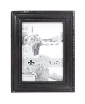 Lawrence Frames | Durham Weathered Black Wood Picture Frame - 5" x 7",商家Macy's,价格¥108