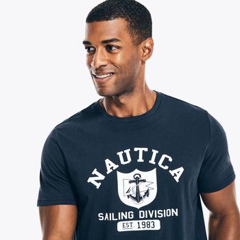 product Nautica Mens Sailing Division Graphic Sleep T-Shirt image