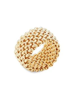 Saks Fifth Avenue | 14K Yellow Gold Textured Ring,商家Saks OFF 5TH,价格¥7325