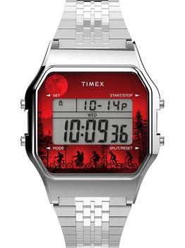 Timex | Timex T80 x Stranger Things 34MM Stainless Steel Bracelet Watch商品图片,满$200减$50, 满减