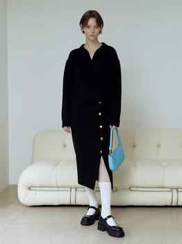 商品HACKESCH | Moss Knit Top (Black),商家W Concept,价格¥530图片