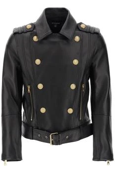 推荐Biker jacket in lamb leather商品