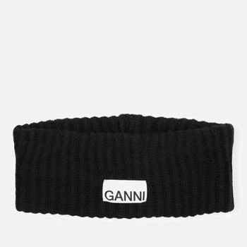 推荐Ganni Women's Structured Rib Headband - Black商品