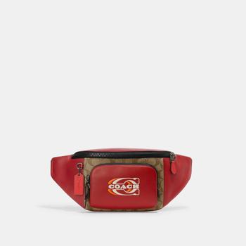 商品Coach | Coach Outlet Track Belt Bag In Colorblock Signature Canvas With Coach Stamp,商家Premium Outlets,价格¥1493图片
