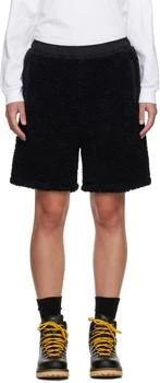 STUSSY | Black Embroidered Shorts 3折, 独家减免邮费