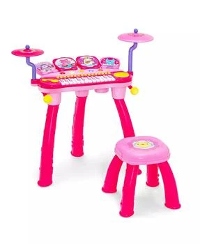 Costway | 24 Key DJ Piano Keyboard Drum Toy Music Instrument w/MP3 Microphone Cymbal,商家Macy's,价格¥493