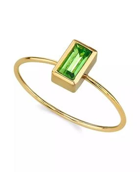 2028 | 14K Gold-tone Rectangle Crystal Ring,商家Macy's,价格¥192