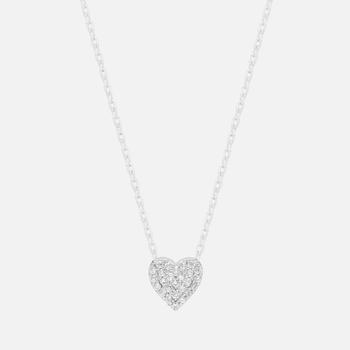 商品ESTELLA BARTLETT | Estella Bartlett Heart Silver-Plated Crystal Necklace,商家MyBag,价格¥115图片