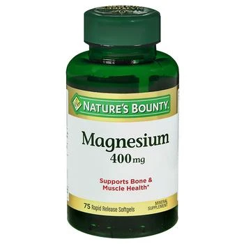 Nature's Bounty | Magnesium 400 mg,  Softgels,商家Walgreens,价格¥111