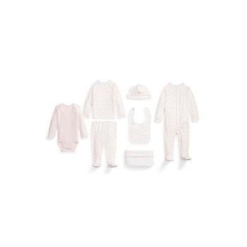 Ralph Lauren | Baby Girls Organic Cotton Gift Set, 7 Piece商品图片,