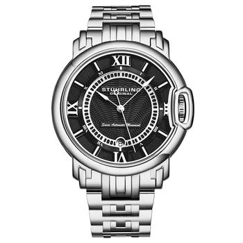 Stuhrling | Men's Swiss Silver-Tone Stainless Steel Bracelet Automatic Watch 51mm商品图片,