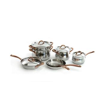 商品BergHOFF | Ouro Gold Stainless Steel 11 Piece Cookware Set,商家Macy's,价格¥6816图片