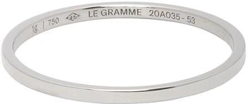 Le Gramme | White Gold 'Le 1 Grammes' Wedding Ring,商家Ssense US,价格¥2250