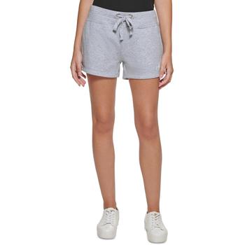 推荐Calvin Klein Jeans Womens Heathered Logo Casual Shorts商品