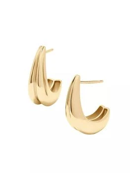 brook & york | Thea 14K-Gold Vermeil Hoop Earrings,商家Saks Fifth Avenue,价格¥736