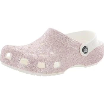 Crocs | Crocs Girls Classic Glitter Glog Little Kid Ankle Strap Sport Sandals 独家减免邮费