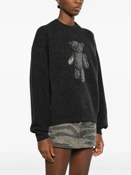 Alexander Wang | ALEXANDER WANG WOMEN OVERSIZED CREWNECK PULLOVER W/ CRYSTAL BEIRESS 5.9折