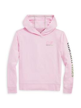 推荐Little Girl's & Girl's Whale Logo Hoodie商品