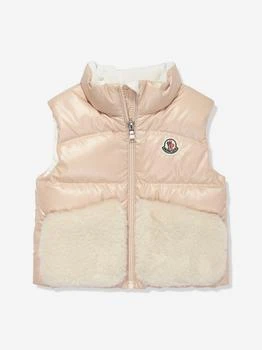 Moncler | Moncler Enfant Baby Girls Down Padded Vive Gilet in Beige,商家Childsplay Clothing,价格¥2110