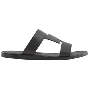 Tod's | Men's Black Flat Leather Sandals 5.6折, 满$75减$5, 满减