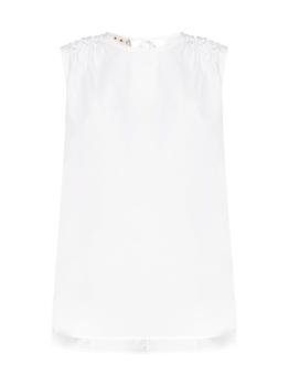 Marni | Marni Ruffled Detail Crewneck Sleeveless Top商品图片,7.2折