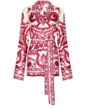 Dolce & Gabbana | Maiolica Printed Twill Pajama Shirt,商家24S Paris,价格¥19107