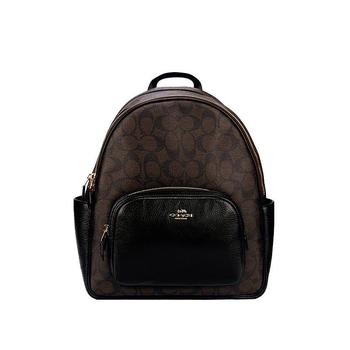 coach tabby双肩包, Coach | 美国直邮coach 女士 双肩包深棕色配黑色5671IMAA8商品图片 额外8.2折x额外9折, 额外八二折, 额外九折