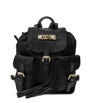 product Moschino Ladies Drawstring Logo Backpack - Black image