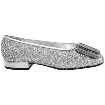 菲拉格慕芭蕾鞋, Salvatore Ferragamo | Ladies Grey Chunky Buckle Ballet Flat商品图片 4.2折
