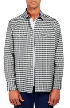 推荐Micro Plaid Fleece Lined Shirt Jacket商品