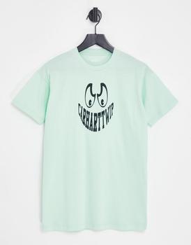 推荐Carhartt WIP grin logo t-shirt in mint商品